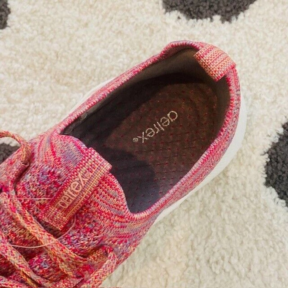 NWT Aetrex $130 Women's Size 7 Carly Arch Support Pink Knit Orthotic Sneaker - Picture 8 of 13